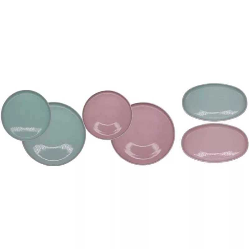 Macaron spalvos keraminė lėkštė