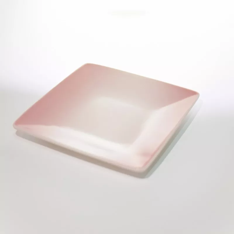 Minimalistinė kvadratinė Ombre keraminė mini lėkštė