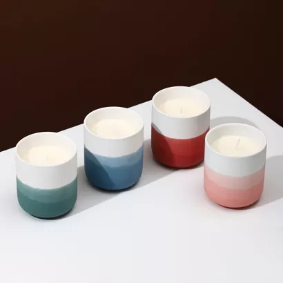 Ombre keraminis žvakių laikiklis